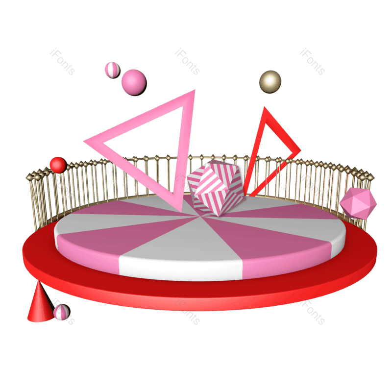 红色舞台图片,元素,PNG,免抠素材